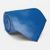 Blue Sky mit Wolken-Naturfotografie Krawatte (Gerollt)