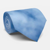 Blue Sky mit Wolken-Naturfotografie Krawatte (Gerollt)