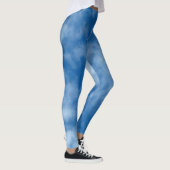 Blue Sky mit Wolken-Naturfotografie Leggings (Rechts)
