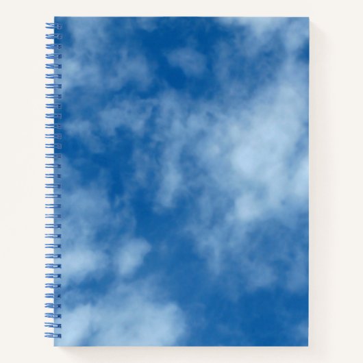 Blue Sky mit Wolken-Naturfotografie Notizblock (Vorderseite)