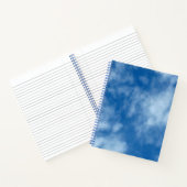 Blue Sky mit Wolken-Naturfotografie Notizblock (Innenseite)