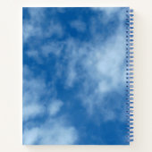 Blue Sky mit Wolken-Naturfotografie Notizblock (Rückseite)