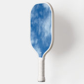 Blue Sky mit Wolken-Naturfotografie Pickleball Schläger (Links)