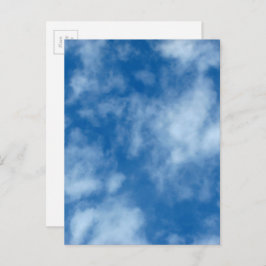 Blue Sky mit Wolken Naturfotografie Postcard Postkarte