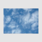 Blue Sky mit Wolken-Naturfotografie Seidenpapier (Vorderseite)