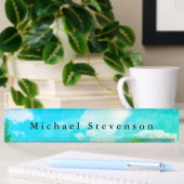 Blue Sky Modern Design Einzigartig Personal Namensplakette