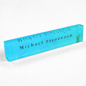 Blue Sky Modern Design Einzigartig Personal Namensplakette