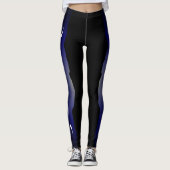 Blue Sky Moon Phase Leggings (Vorderseite)