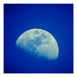 Blue Sky Moon Poster