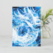 Blue Sky Mosaic Dragon Feiertagskarte (Stehend Vorderseite)