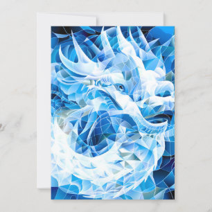 Blue Sky Mosaic Dragon Feiertagskarte