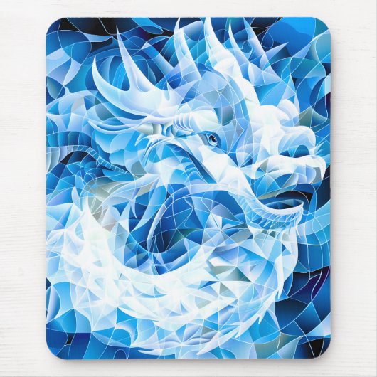 Blue Sky Mosaic Dragon Mousepad (Vorne)
