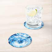 Blue Sky Mosaic Dragon Runder Pappuntersetzer (Vor Ort)