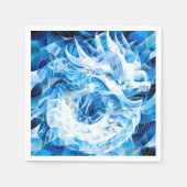 Blue Sky Mosaic Dragon Serviette (Vorderseite)