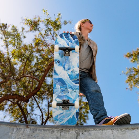 Blue Sky Mosaic Dragon Skateboard (Außenbereich 1)