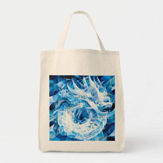 Blue Sky Mosaic Dragon Tragetasche (Vorne)