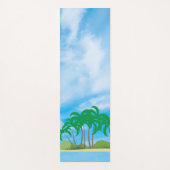 Blue Sky Palms Island Fitness Elegantes Template Yogamatte (Vorderseite)