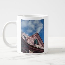 Blue Sky Pink Roofline - Martha's Vineyard Jumbo-Tasse
