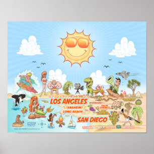 Blue Sky Poster aus Südkalifornien