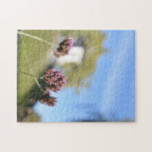 Blue Sky, Purple Flowers Regent's Park London UK Puzzle (Horizontal)