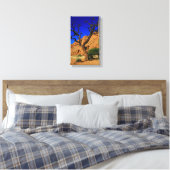 Blue Sky Red Soil Tree Namibia Canvas Print Leinwanddruck (Insitu (Schlafzimmer))