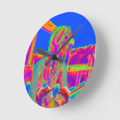Blue Sky Runde Wanduhr (Winkel)