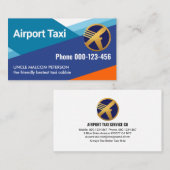 Blue Sky Runways Airport Taxi Visitenkarte (Vorne/Hinten)