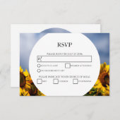 Blue Sky Rustic Wedding RSVP Cards (Vorne/Hinten)