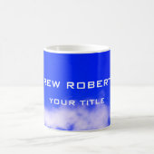 Blue Sky Schlicht Elegante Minimalistisch Einfach Kaffeetasse (Mittel)