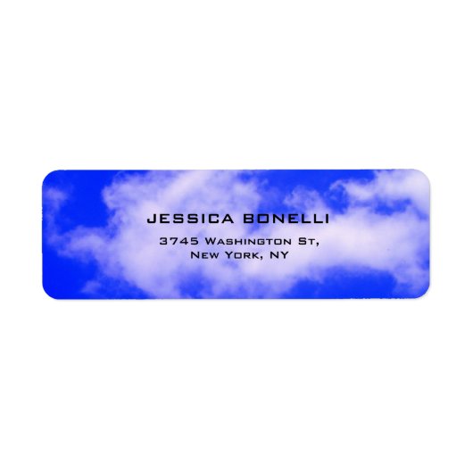 Blue Sky Schlicht Modern Trendy Minimalistisch (Vorne)