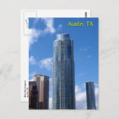 Blue Sky Scraper Postkarte (Vorne/Hinten)
