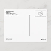 Blue Sky Scraper Postkarte (Rückseite)