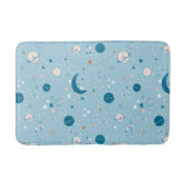 Blue Sky & Space Pattern Badematte (Vorderseite)
