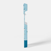 Blue Sky & Space Pattern iPhone Hülle (Linke Seite)