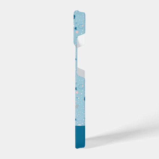 Blue Sky & Space Pattern iPhone Hülle (Linke Seite)