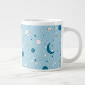 Blue Sky & Space Pattern Jumbo-Tasse (Rechts)