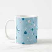Blue Sky & Space Pattern Kaffeetasse (Links)