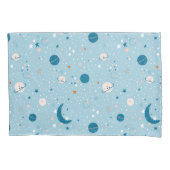 Blue Sky & Space Pattern Kissenbezug (Vorderseite)