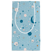 Blue Sky & Space Pattern Kleine Geschenktüte (Vorderseite)