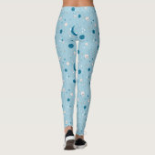 Blue Sky & Space Pattern Leggings (Rückseite)
