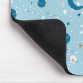 Blue Sky & Space Pattern Mousepad (Ecke)