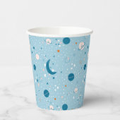 Blue Sky & Space Pattern Pappbecher (Links)