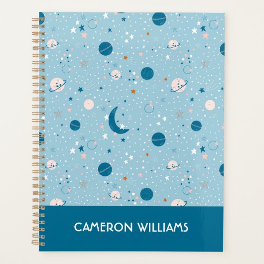 Blue Sky & Space Pattern Planer (Vorderseite)