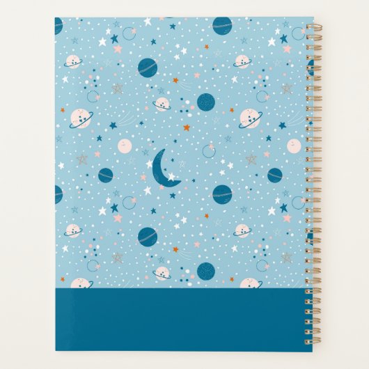 Blue Sky & Space Pattern Planer (Rückseite)