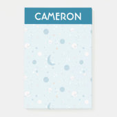Blue Sky & Space Pattern Post-it Klebezettel (Vorderseite)