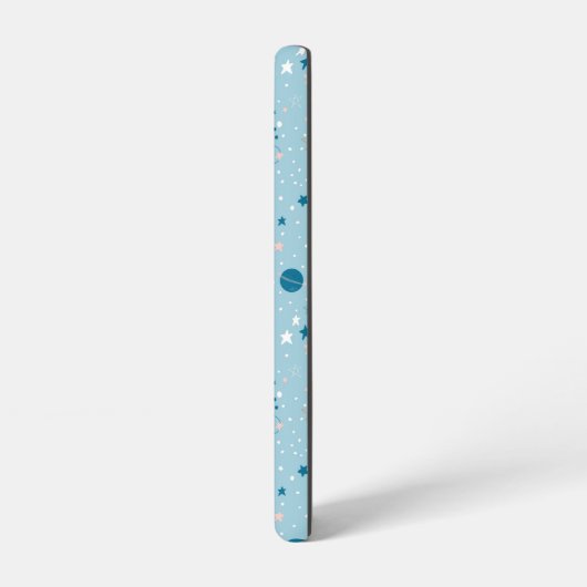 Blue Sky & Space Pattern Samsung Galaxy Hülle (Linke Seite)