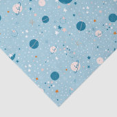 Blue Sky & Space Pattern Seidenpapier (Ausschnitt)