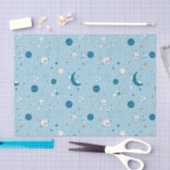 Blue Sky & Space Pattern Seidenpapier (Handwerk)