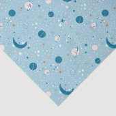Blue Sky & Space Pattern Seidenpapier (Ausschnitt)