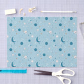 Blue Sky & Space Pattern Seidenpapier (Handwerk)